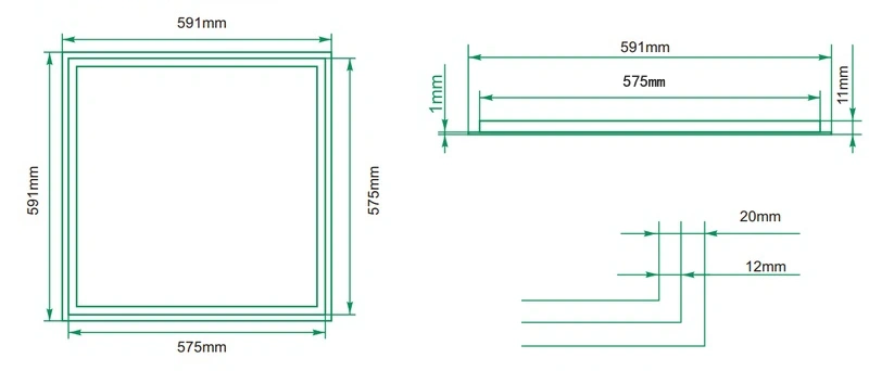 led frame panel